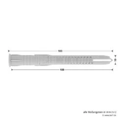 Hörmann Dübelpaket D54, OD-Stahltüren, T30 Brandschutztüren -Garagentor Serie 548784 hoermann duebelpaket d54 10x100 mit senkkopfschraube torx mauerwerk beton 10 stueck masse duebel