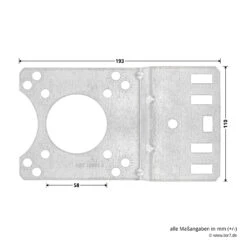 Hörmann Kettenbox-Anbausatz, 1:2 -Garagentor Serie 637006 hoermann kettenbox anbausatz 1 2 breite laenge