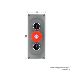 Hörmann Drucktaster DTNA 30 -Garagentor Serie 637043 drucktaster dtna 30 breite hoehe