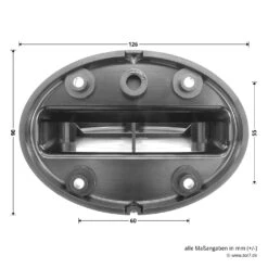 Hörmann Wandhalterung Für Drehspiegel-Signalleuchte -Garagentor Serie 637182 hoermann winkelmontage fuer drehspiegel signalleuchte masse rueckseite
