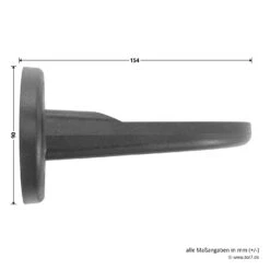 Hörmann Wandhalterung Für Drehspiegel-Signalleuchte -Garagentor Serie 637182 hoermann winkelmontage fuer drehspiegel signalleuchte masse seite