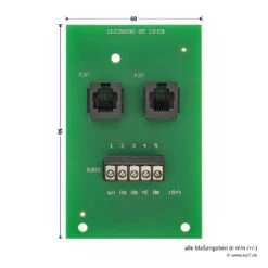 Hörmann Adapterplatine SKS Für STA 400 -Garagentor Serie 637664 hoermann adapterplatine sks fuer sta400 bemassung2