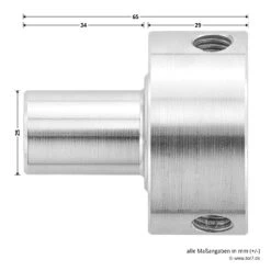 Hörmann Flanschkupplung Für Welle D40 -Garagentor Serie 638004 hoermann flanschkupplung fuer welle d 40 masse seite