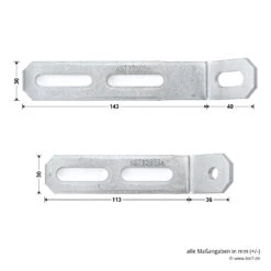 Hörmann Drehmomentstütze 1 Für Industrietorantriebe WA 400 Und ITO 400 -Garagentor Serie 638075 hoermann drehmomentstuetze 1 fuer industrietorantriebe wa 400 und ito 400 masse