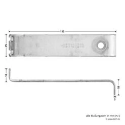 Hörmann Zubehörbeutel 1, SE2 -Garagentor Serie 638918 hoermann zubehoerbeutel 1 se2 winkel masse