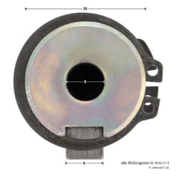 Hörmann Steckwelle Für STA 400 Schiebetorantrieb -Garagentor Serie 638939 hoermann steckwelle fuer sta 400 schiebetorantrieb bemassung bolzen 2