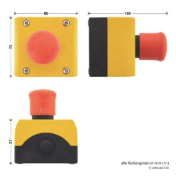 Hörmann Not-Aus-Schalter DTN 10 -Garagentor Serie 639888 hoermann drucktaster dtn10 masse