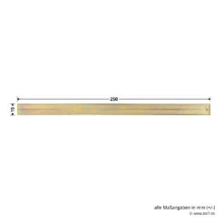 Hörmann Türkantriegel 20 X 250 Mm Gelb Verzinkt, ZK/MZ -Garagentor Serie 690946 hoermann tuerkantriegel 20 x 250 mm gelb verzinkt zk mz masse 1