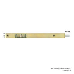 Hörmann Türkantriegel 20 X 250 Mm Gelb Verzinkt, ZK/MZ -Garagentor Serie 690946 hoermann tuerkantriegel 20 x 250 mm gelb verzinkt zk mz masse 2