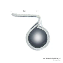 Hörmann Flügelteil FE Verzinkt, Verstellbar, H8-5/MZ/Quadro -Garagentor Serie 691050 hoermann fluegelteil fe verzinkt verstellbar h8 5 mz quadro masse