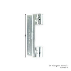 Hörmann Rahmenteil FE Verzinkt, Quadro -Garagentor Serie 691051 hoermann rahmenteil fe federband verzinkt fuer quadro hoehe