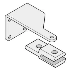 Garagentor Serie 5 SOMMER Set Torpfostenbeschlag 92/235 Twist XL