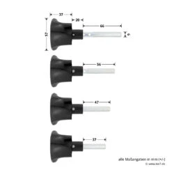 Hörmann Rundgriff Berry Schwingtor DF80/95/98 -Garagentor Serie 764323 hoermann rundgriff berry schwingtor df80 95 98 masse