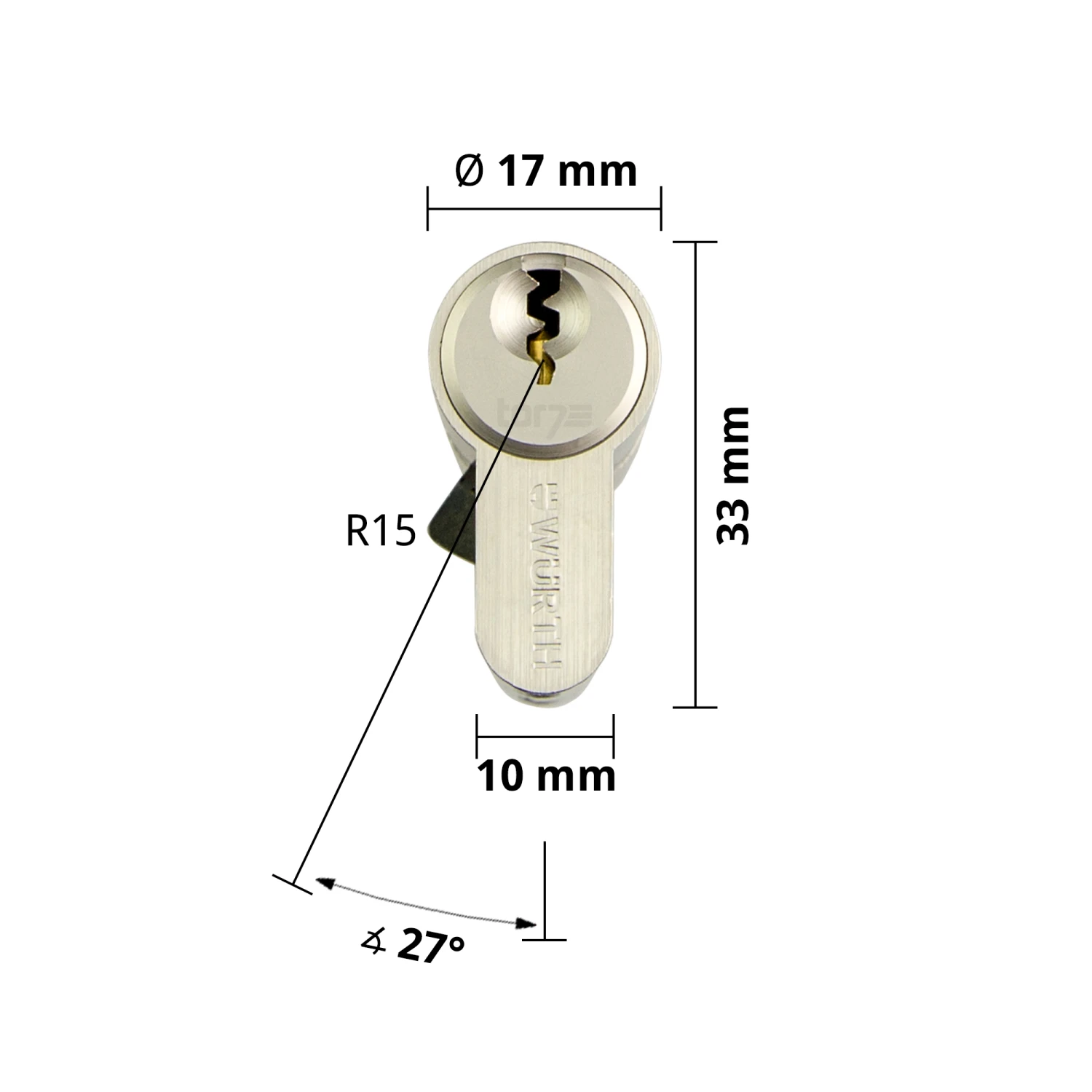 Schließzylinder 30/30 Mit Drei Schlüsseln Doppelzylinder NP 5 Schließzylinder 30/30 Mit Drei Schlüsseln Doppelzylinder NP – Bild 5