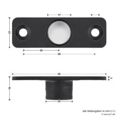 Hörmann Führungsbuchse Verschlussstange, 16 Mm -Garagentor Serie 772238 hoermann fuehrungsbuchse verschlussstange 16mm bemassung