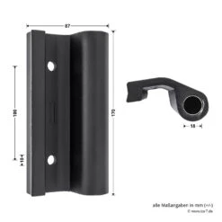 Hörmann Entlastungsrolle Mit Einfach-Bandteil 360 Mm, M12, DIN Links, Zwischenliegend -Garagentor Serie 772635 hoermann entlastungsrolle mit einfach bandteil 360mm m12 din links zwischenliegend masse bild 2