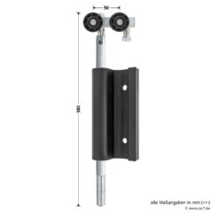 Hörmann Entlastungsrolle Mit Einfach-Bandteil 360 Mm, M12, DIN Rechts, Zwischenliegend -Garagentor Serie 772636 hoermann entlastungsrolle mit einfach bandteil 360mm m12 din rechts zwischenliegend masse bild 1