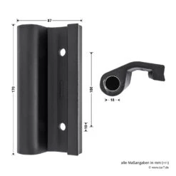 Hörmann Entlastungsrolle Mit Einfach-Bandteil 360 Mm, M12, DIN Rechts, Zwischenliegend -Garagentor Serie 772636 hoermann entlastungsrolle mit einfach bandteil 360mm m12 din rechts zwischenliegend masse bild 2