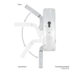 Hörmann Tortreibriegel Basküle Links, PZ -Garagentor Serie 790540 hoermann tortreibriegel baskuele links pz anwendungsbeispiel