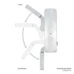 Hörmann Tortreibriegel Basküle Links, Unten Schließend -Garagentor Serie 797790 hoermann tortreibriegel baskuele links unten schliessend anwendungsbeispiel