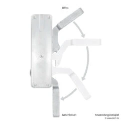 Hörmann Tortreibriegel Basküle Rechts -Garagentor Serie 797928 hoermann tortreibriegel baskuele rechts anwendungsbeispiel