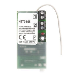 Hörmann Set: Empfänger HET 2 Mit 2 Handsendern HSE 2, 868 MHz -Garagentor Serie h901 hoermann set empfaenger het 2 mit 2 handsendern hse 2 868 mhz platine vorderseite