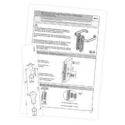 Steinau FS ES1-K Sicherheitsbeschlag, Typ D 510, Edelstahl Matt -Garagentor Serie ste810113 steinau fs es1 k sicherheitsbeschlag typ d 510 edelstahl matt montageanleitung