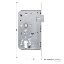 Teckentrup BMH Einsteckschloss 1000 -Garagentor Serie tec104646 teckentrup einsteckschloss 1000 stulp verzinkt din l bemassung