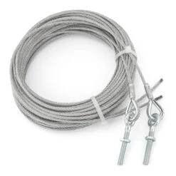 Teckentrup Stahlseil-Paar 5 Mm, Mit Kausche Und Ringschraube