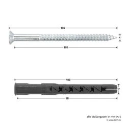 Teckentrup Dübelpack 1 Flg. FSA-Türen, Mauerwerk 13 Teckentrup Dübelpack 1 Flg. FSA-Türen, Mauerwerk -Garagentor Serie tec154084 teckentrup duebelpack 1 flg fsa tueren mauerwerk masse